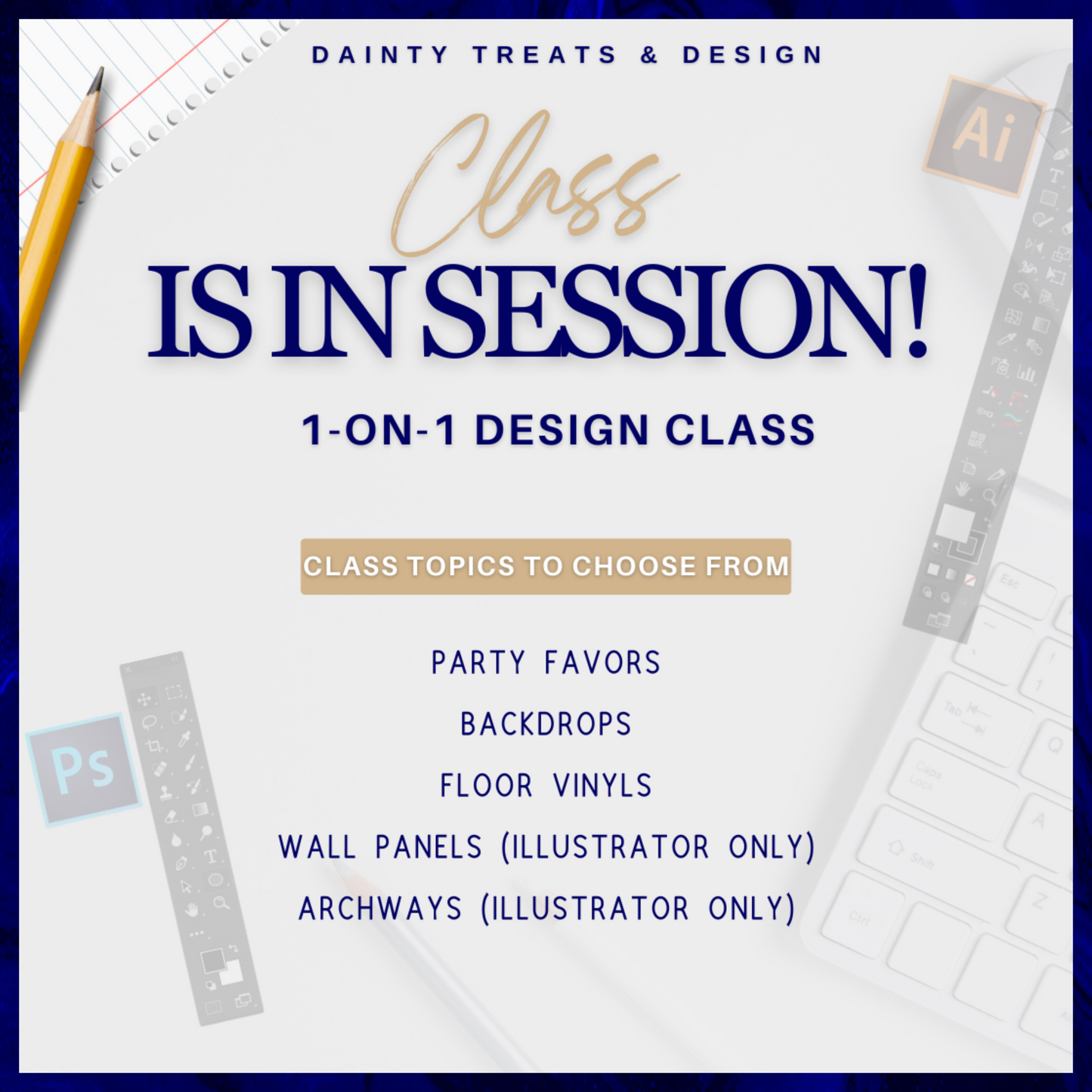 1-ON-1 DESIGN CLASS (VIRTUAL)