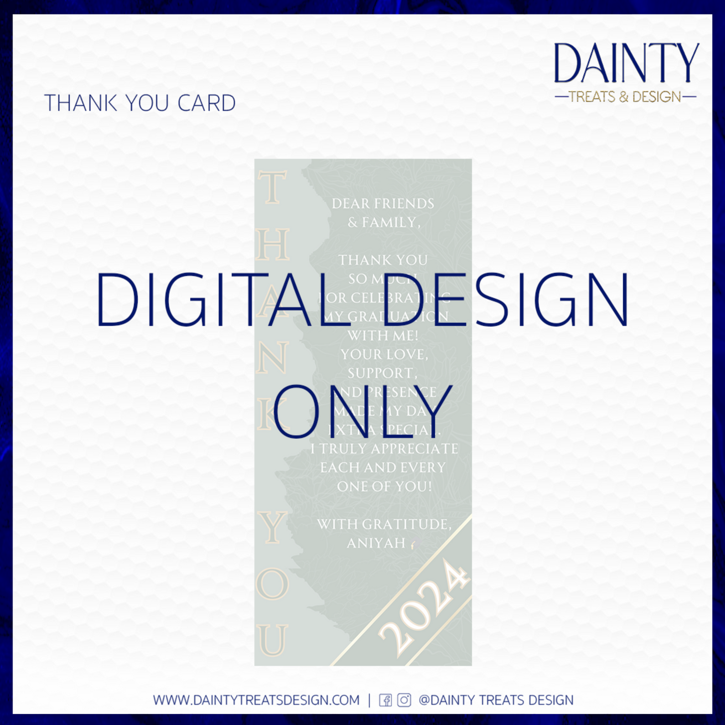 Thank You Card Design